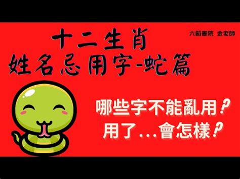 屬蛇 名字|【屬蛇取名】生肖蛇宜用及不宜用字 